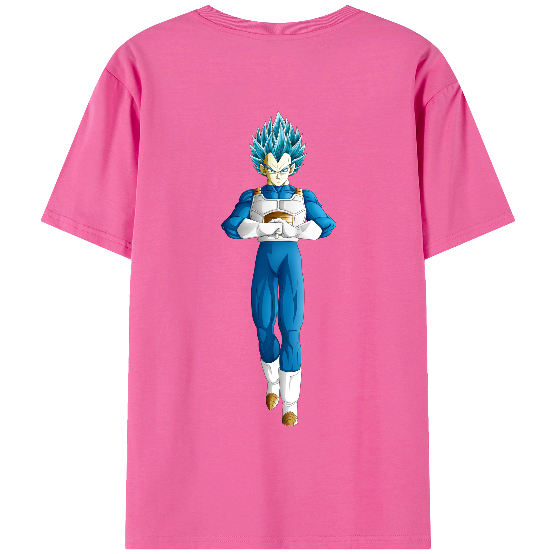 （画像用） ドラゴンボール ベジータ四世（Bejīta Yonsei）DRAGON BALL Vegeta IV レディース半袖Tシャツ(バックプリント)